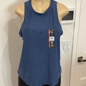 Athletic Works Blue Heathered Muscle Tank